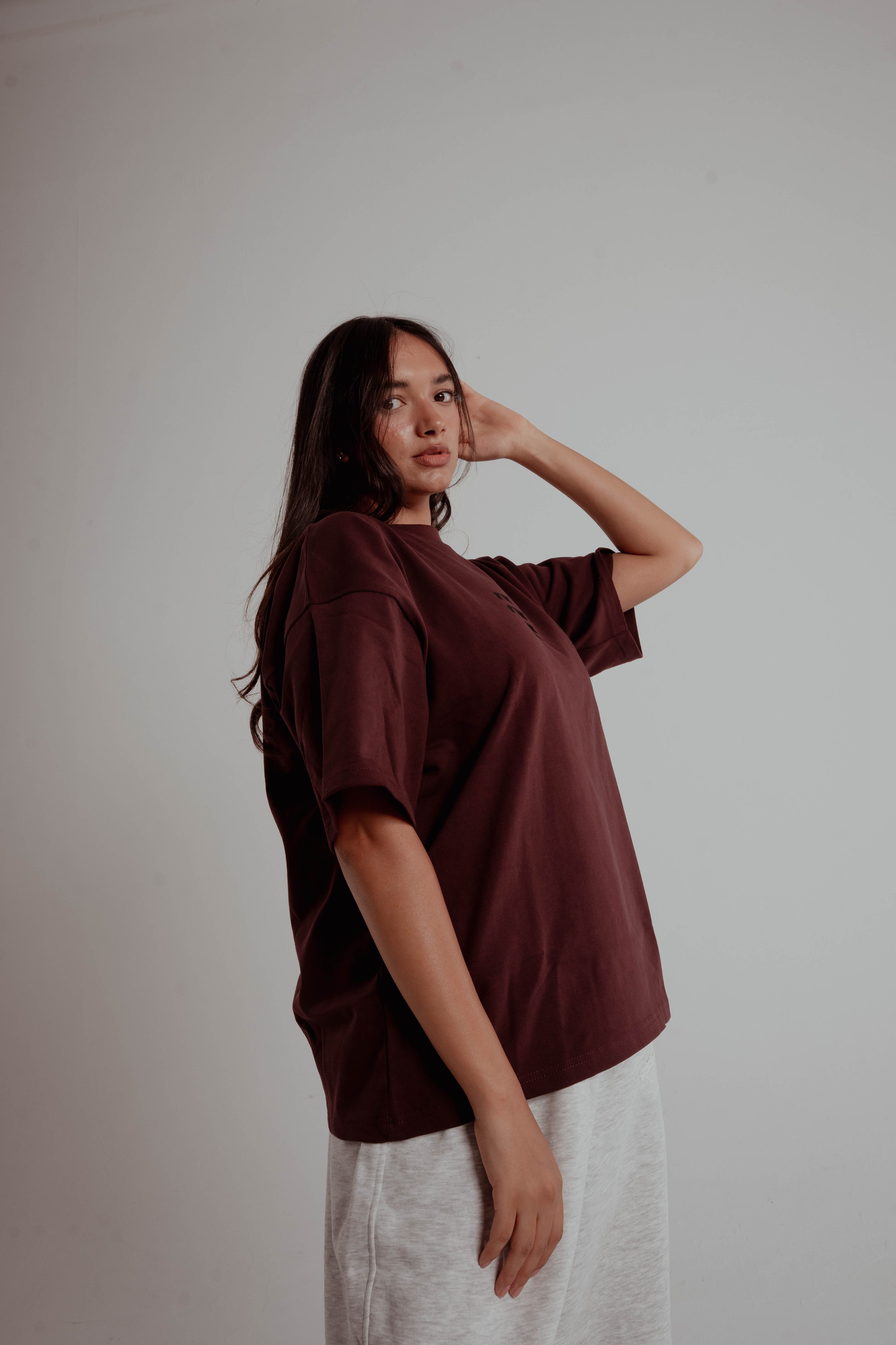 BURGUNDY AFTERGLOW TEE
