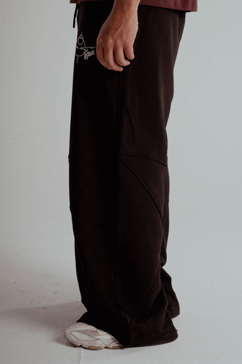 BLACK GROOVE SWEATPANTS
